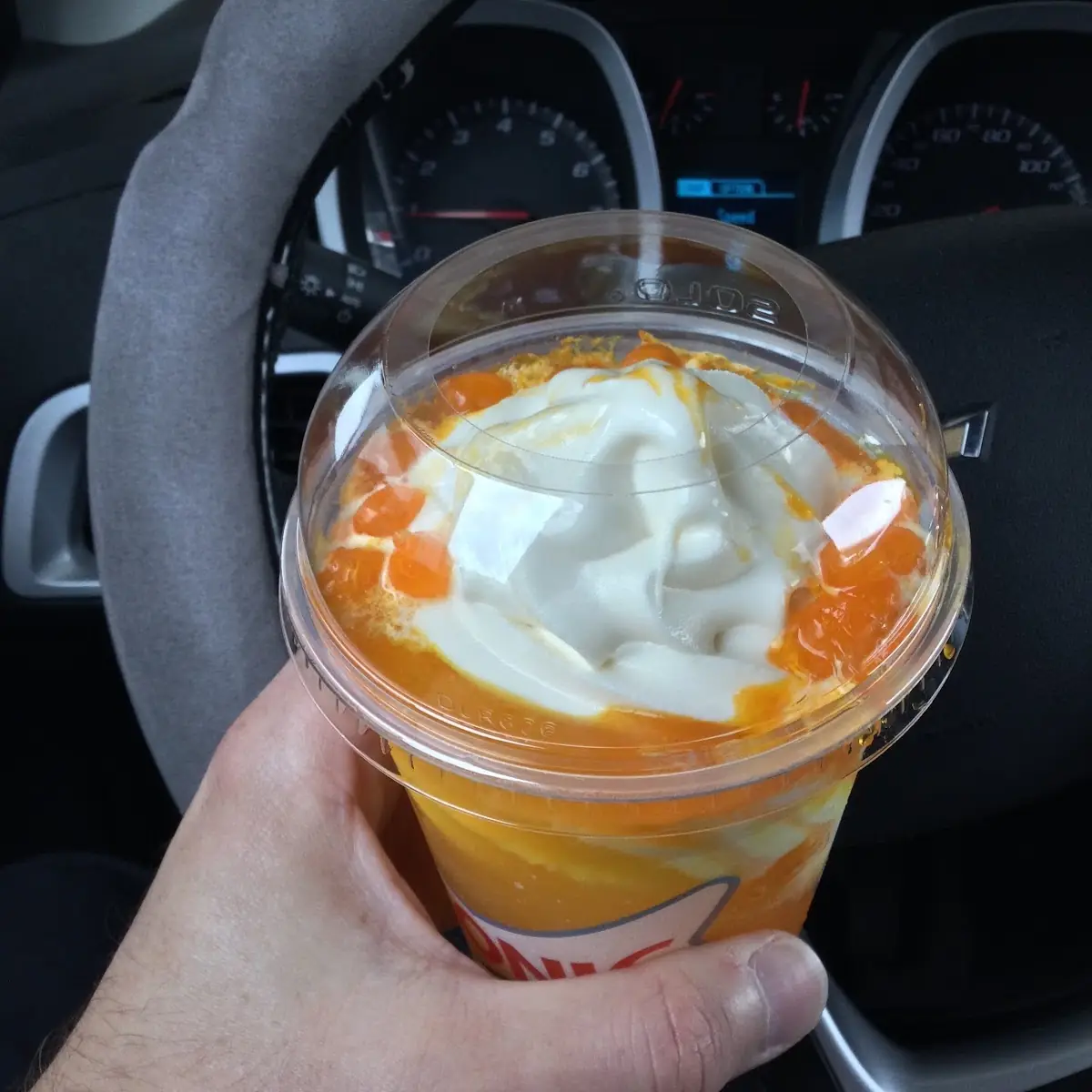 Orange Cloudsicle Slush Float