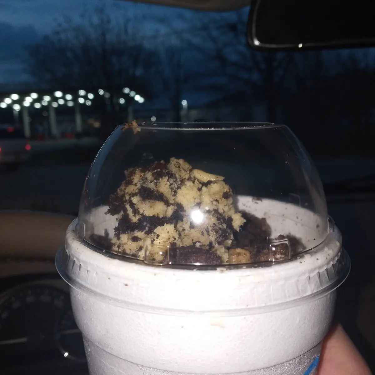 Sonic Blast Made with Oreo Cookie Pieces