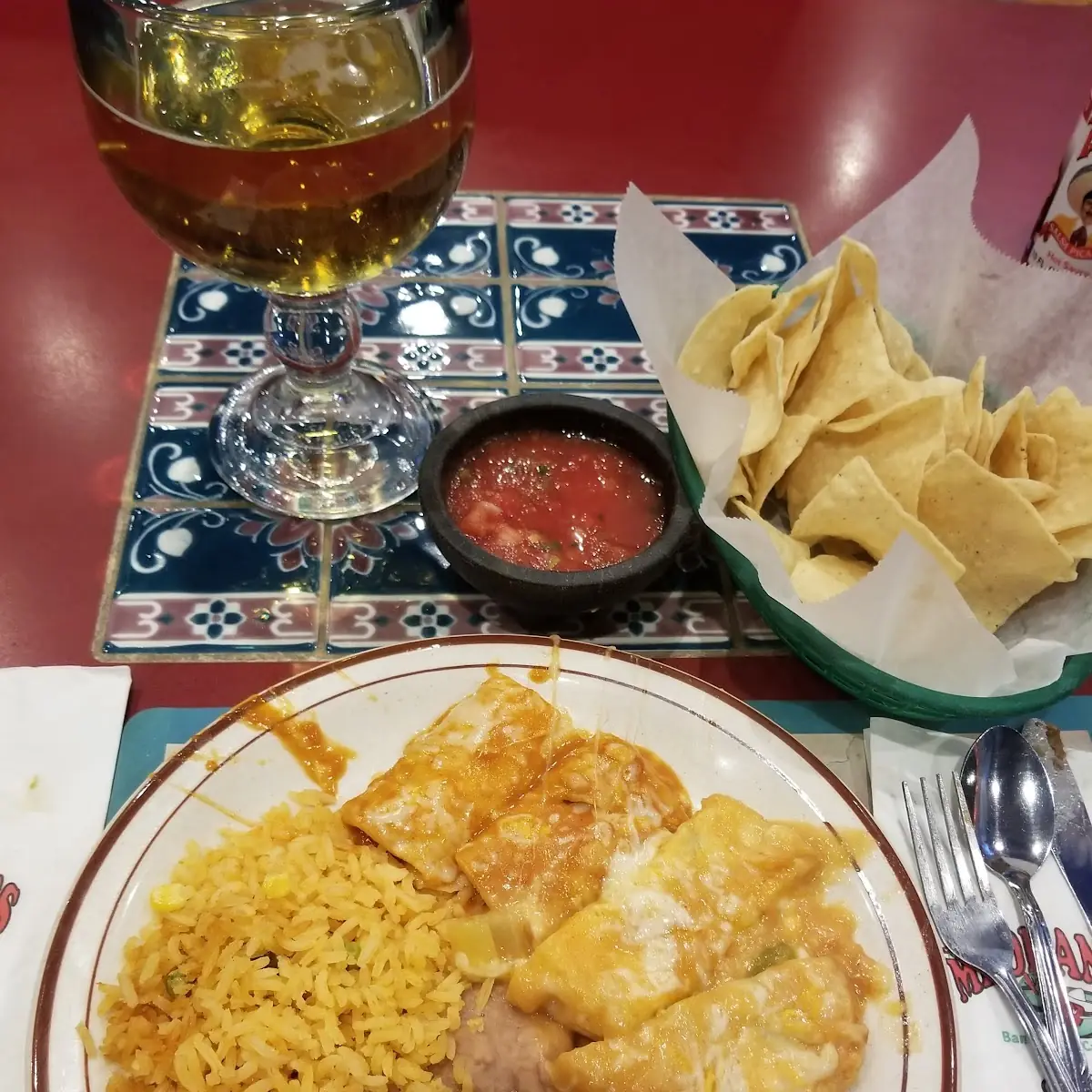 Chile Relleno Cheese Enchilada