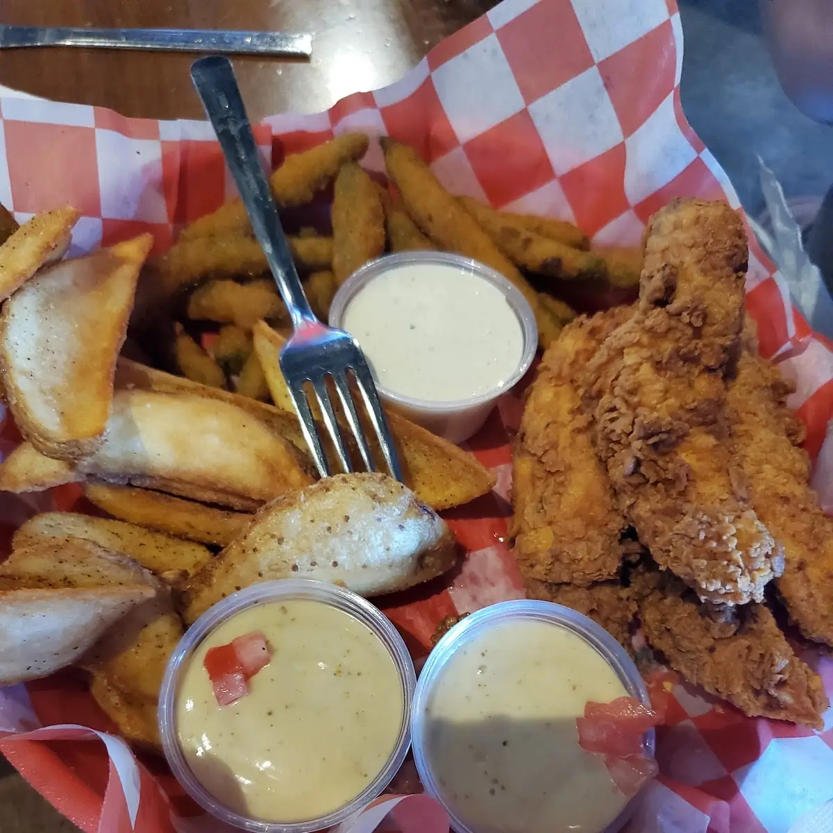 Chicken Strips Roost Fries