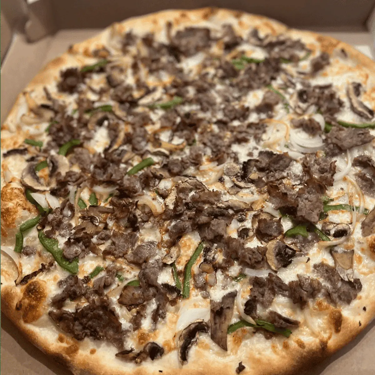 Philly Cheesesteak Pizza