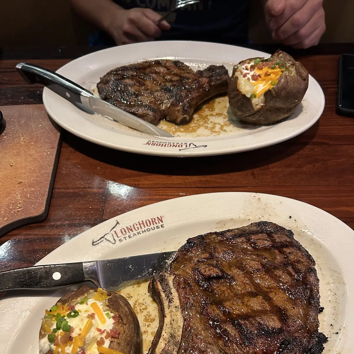 Outlaw Ribeye Steak with Loaded Baked Potato