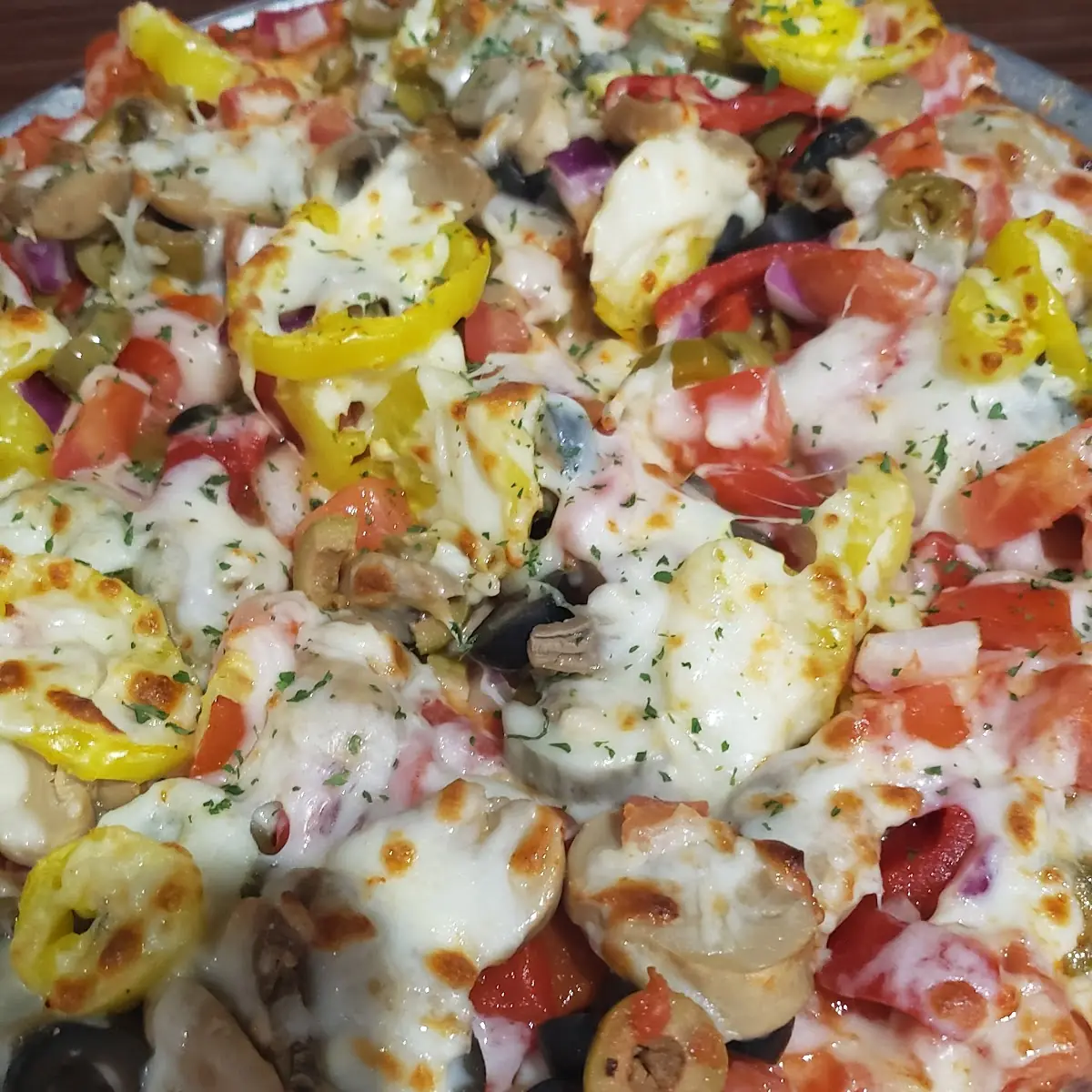 Veggie Pizza with Extra Veggies