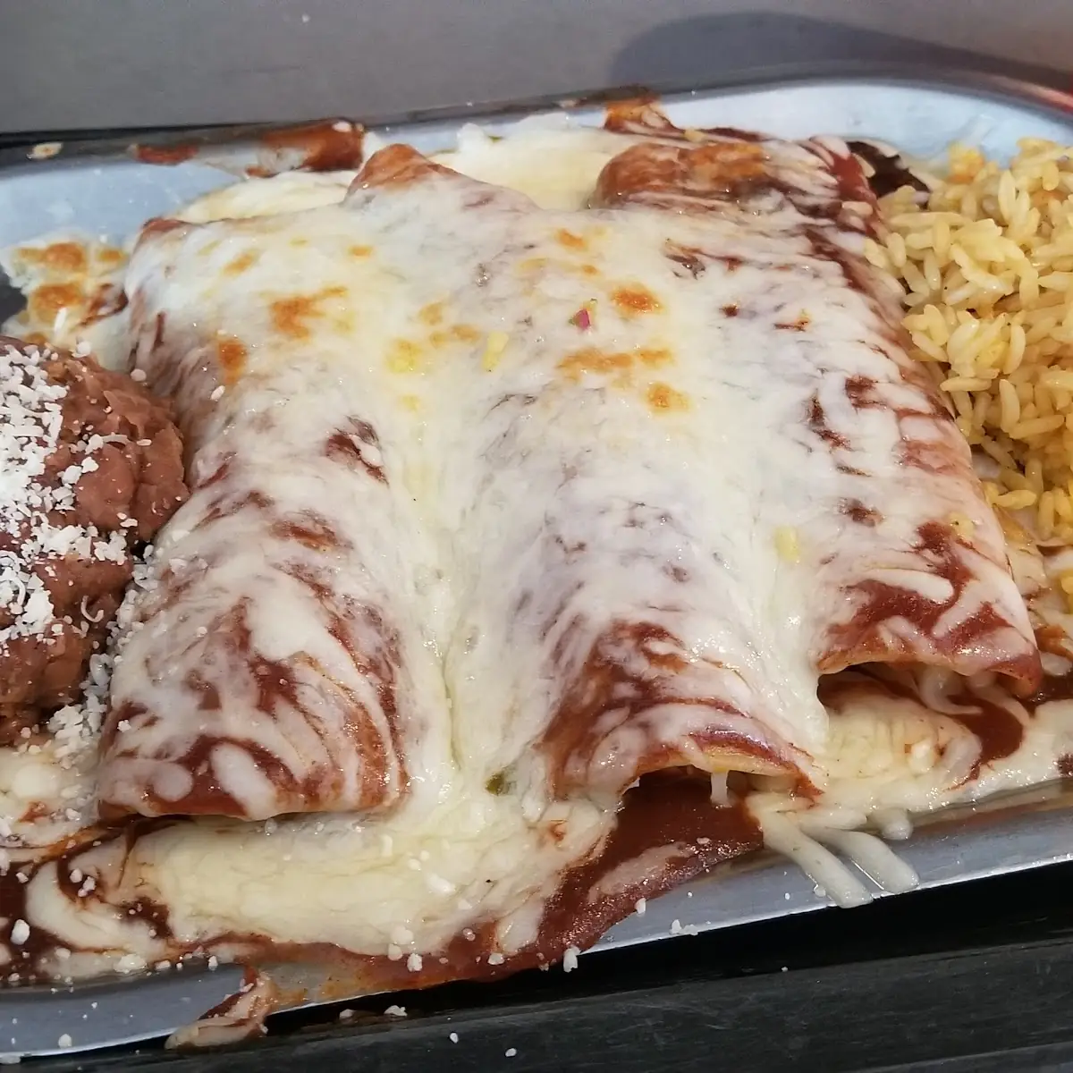 Mexican Flag Enchiladas
