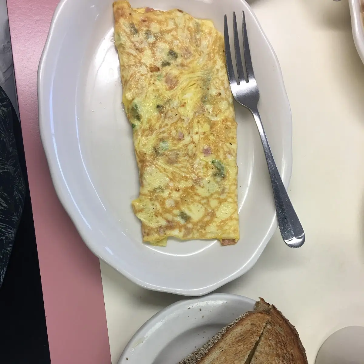 Western Omelet with Rye Toast