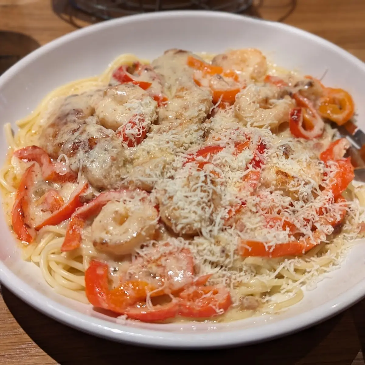 Chicken & Shrimp Carbonara
