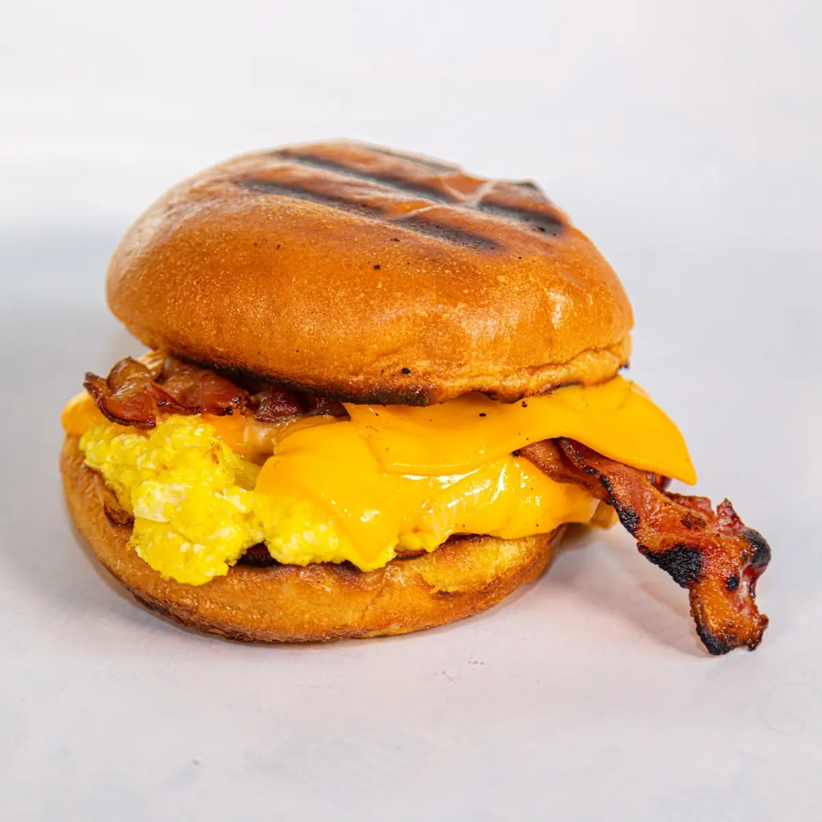 Bacon Egg and Cheese Brioche Sandwich