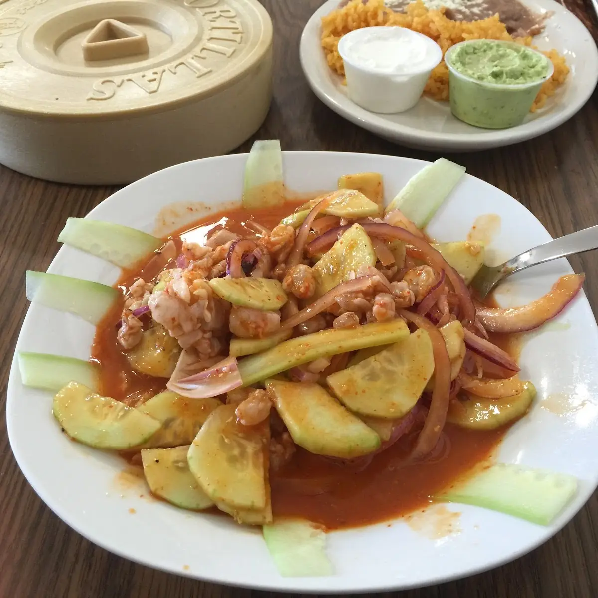 Shrimp Agua Chile Rojo