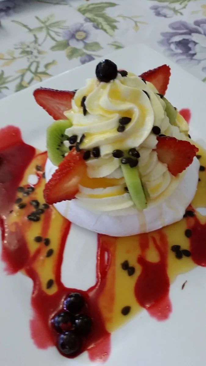 Fresh Fruit Pavlova, Lady Lavender's Tea Room