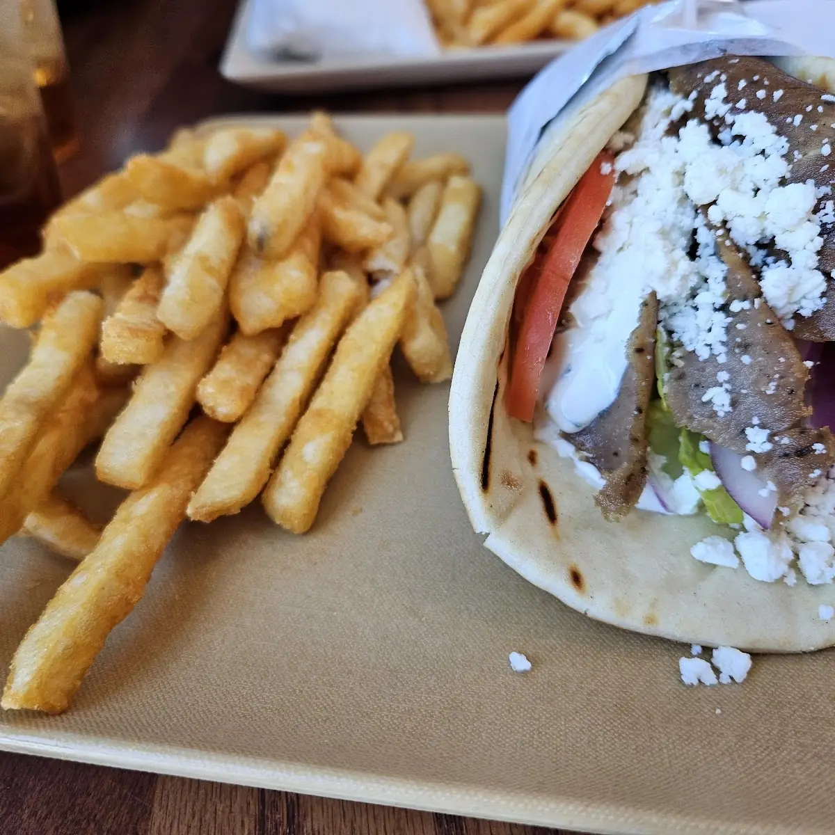 Lamb Gyro with Fries
