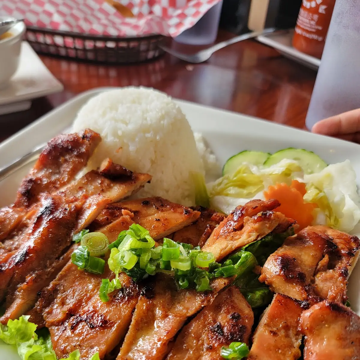 Grilled Chicken Rice Plate