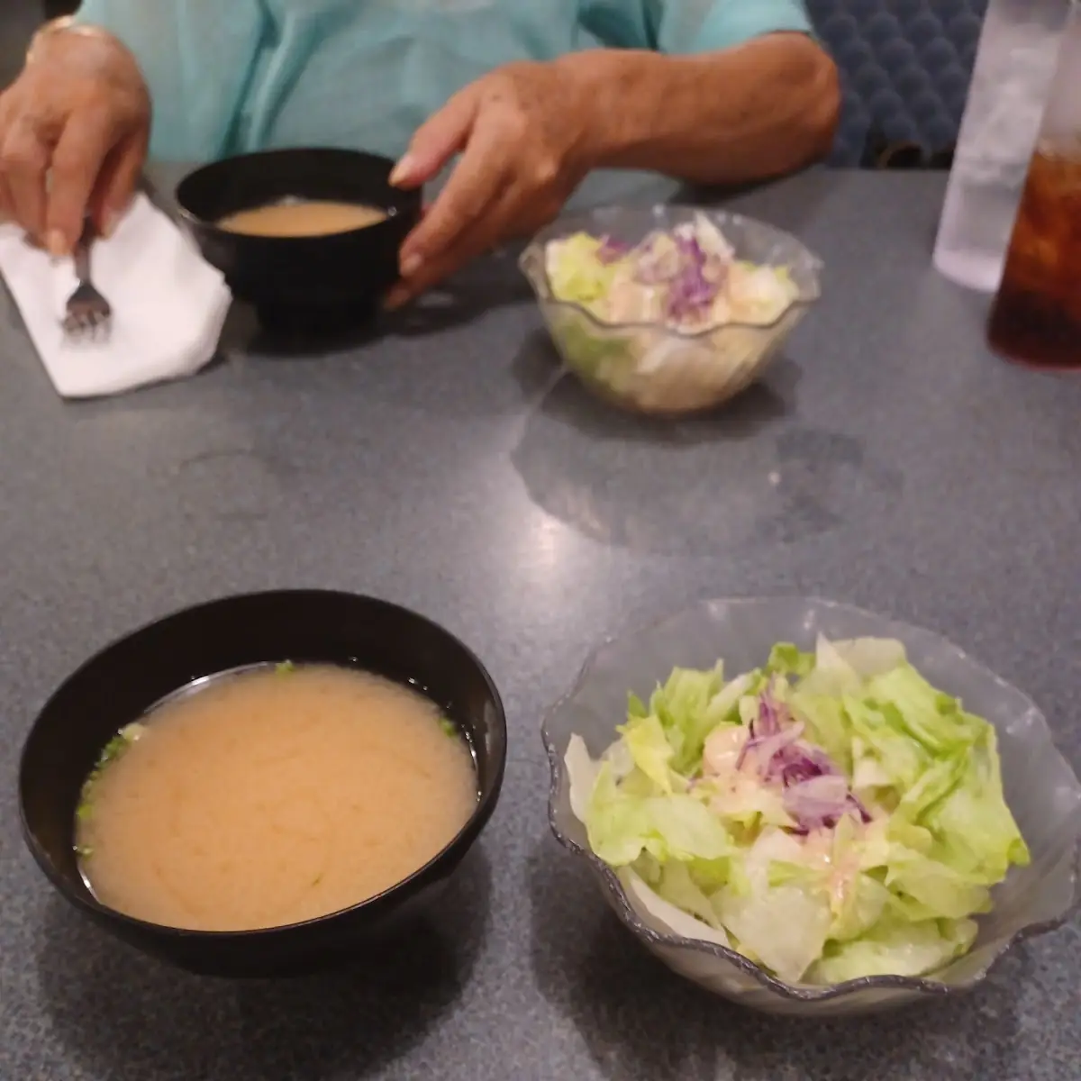 Miso Soup and Salad