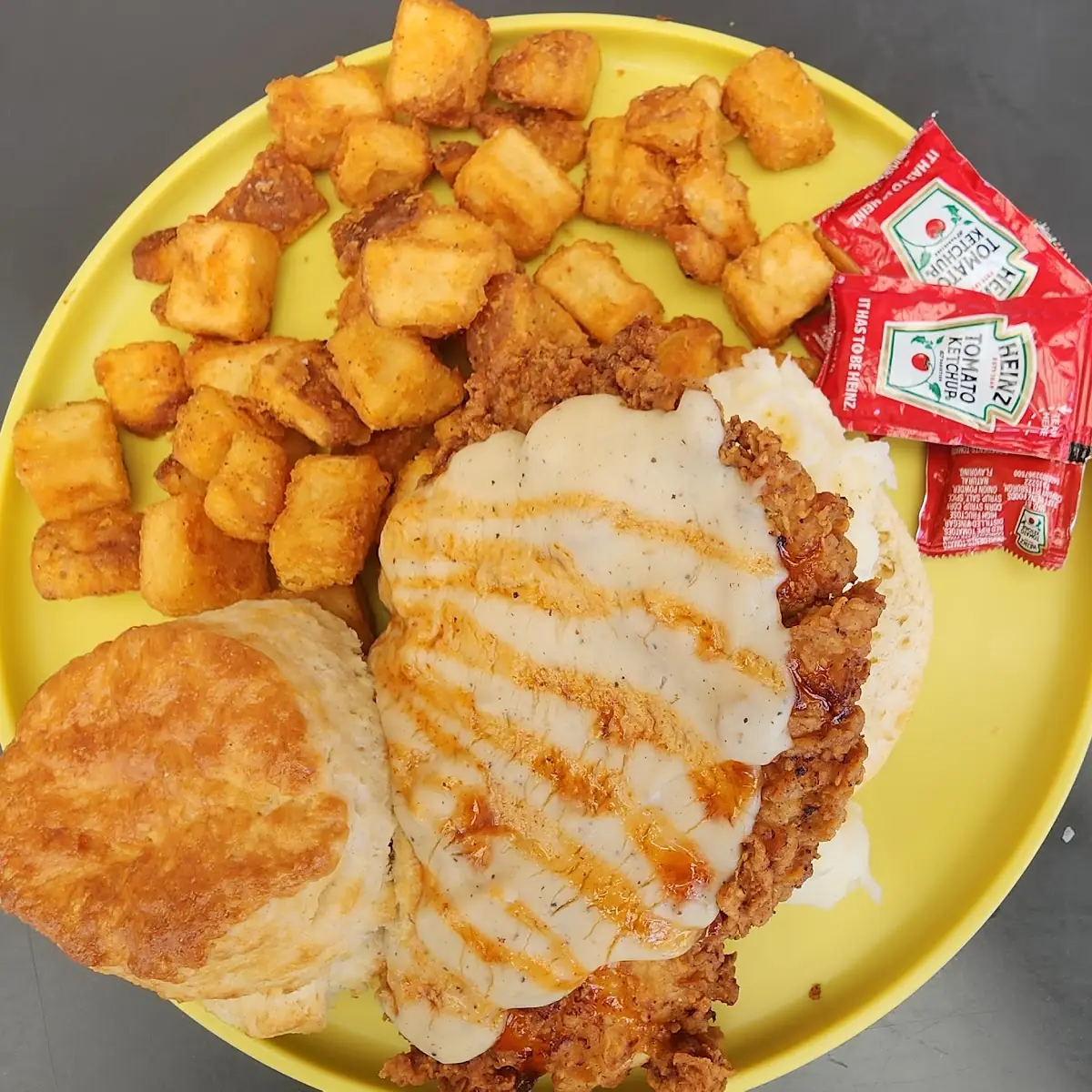Country Fried Steak Egg Cheddar