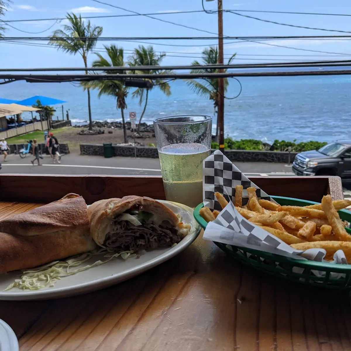 Cheese Steak and Fries