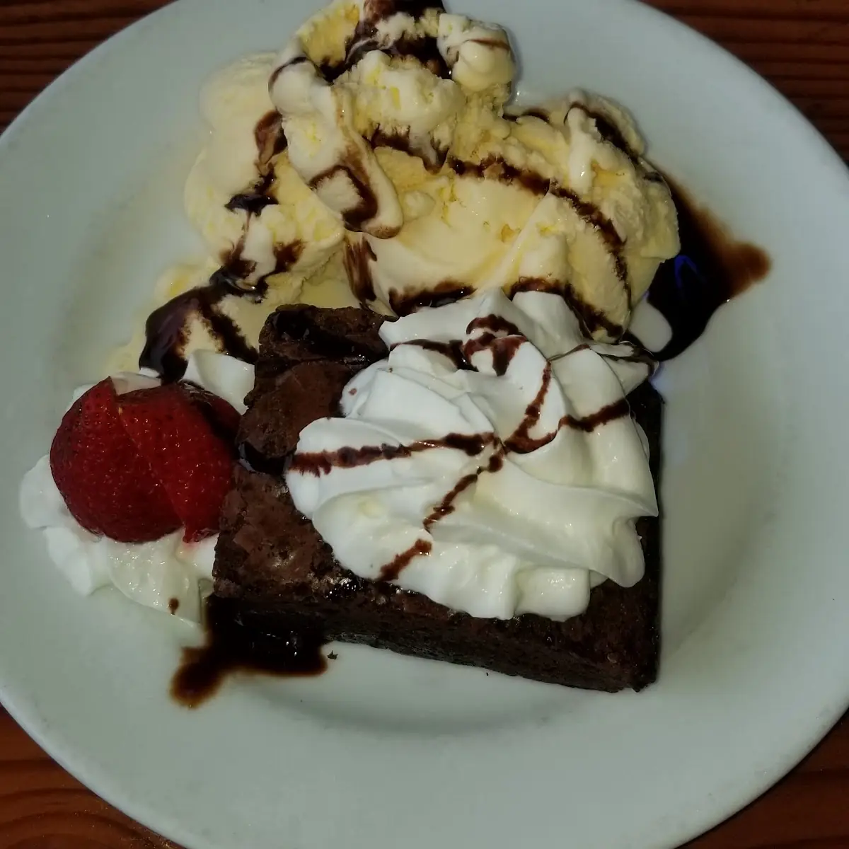 Volcano Brownie Sundae