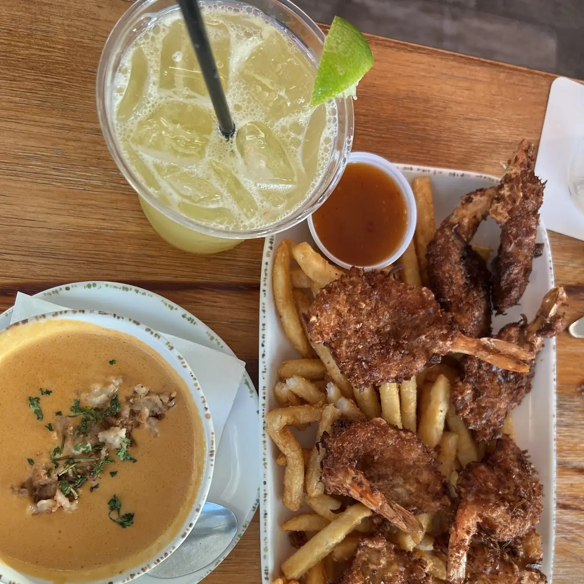 Coconut Shrimp with Fries