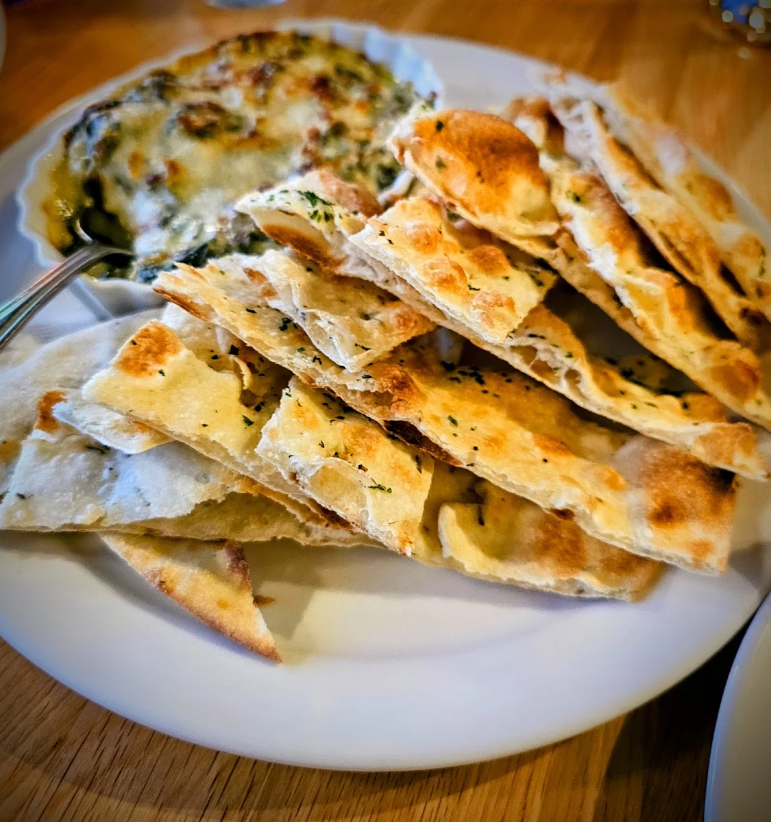 Spinach and Artichoke Dip with Flatbread