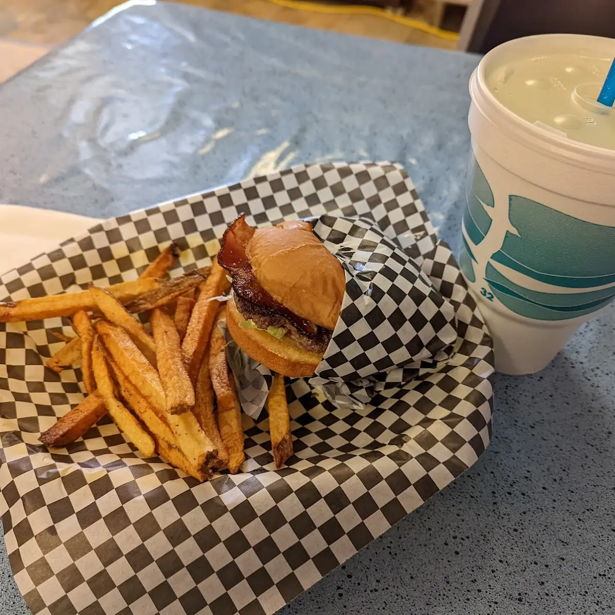 Burger and Fries