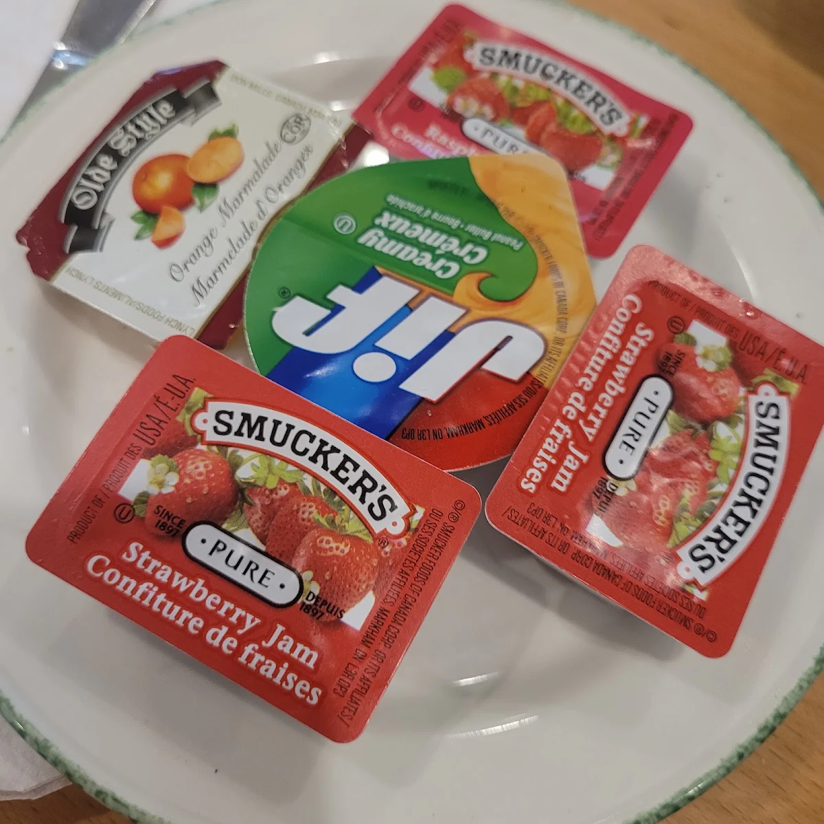 Variety of Toast Toppings