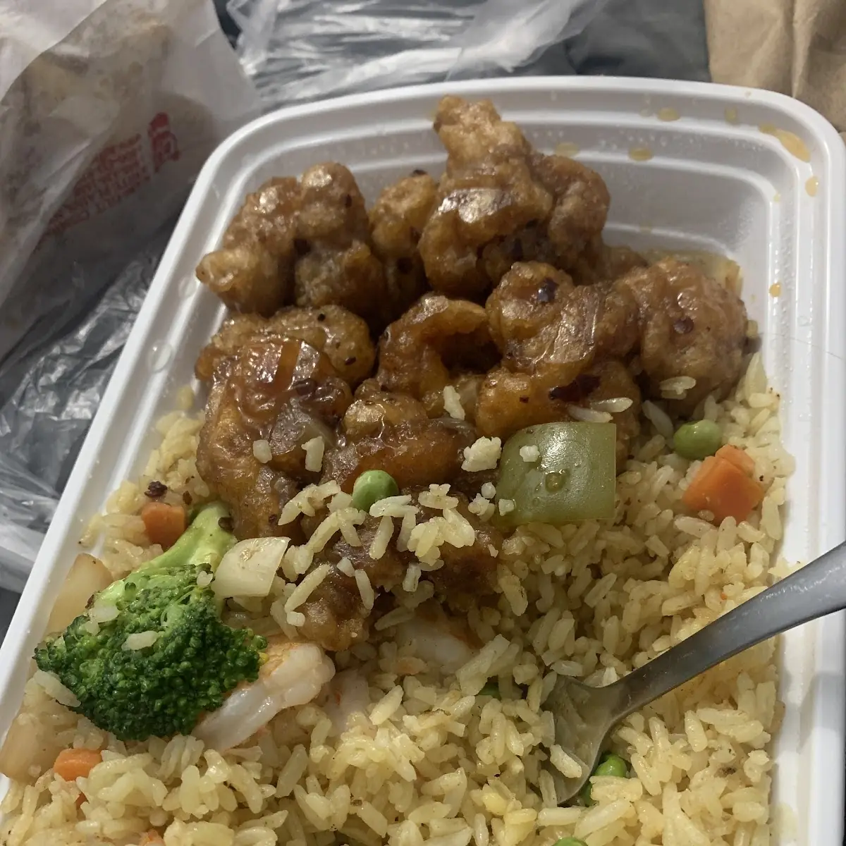 Shrimp Chicken & Beef with Garlic Sauce