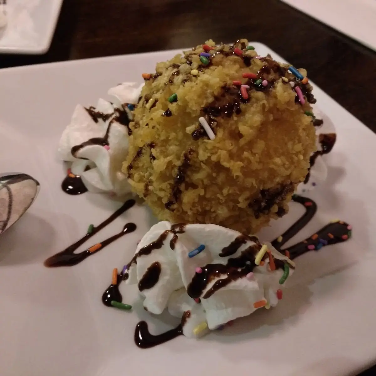 Fried Ice Cream Sushi Style