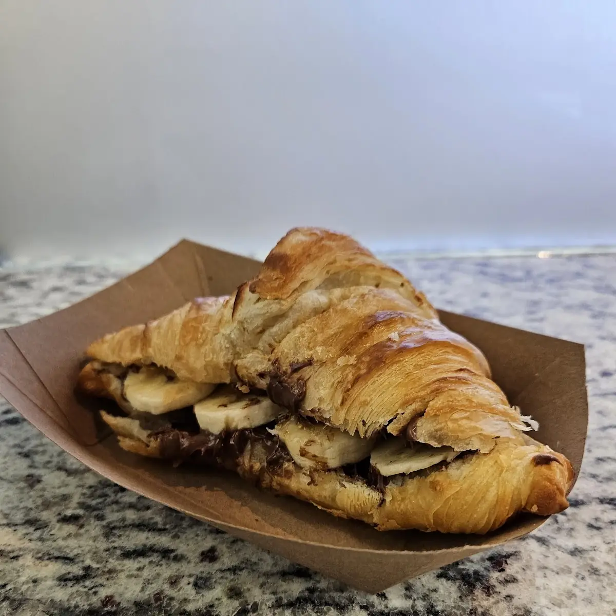 Nutella Banana Croissant Sandwich