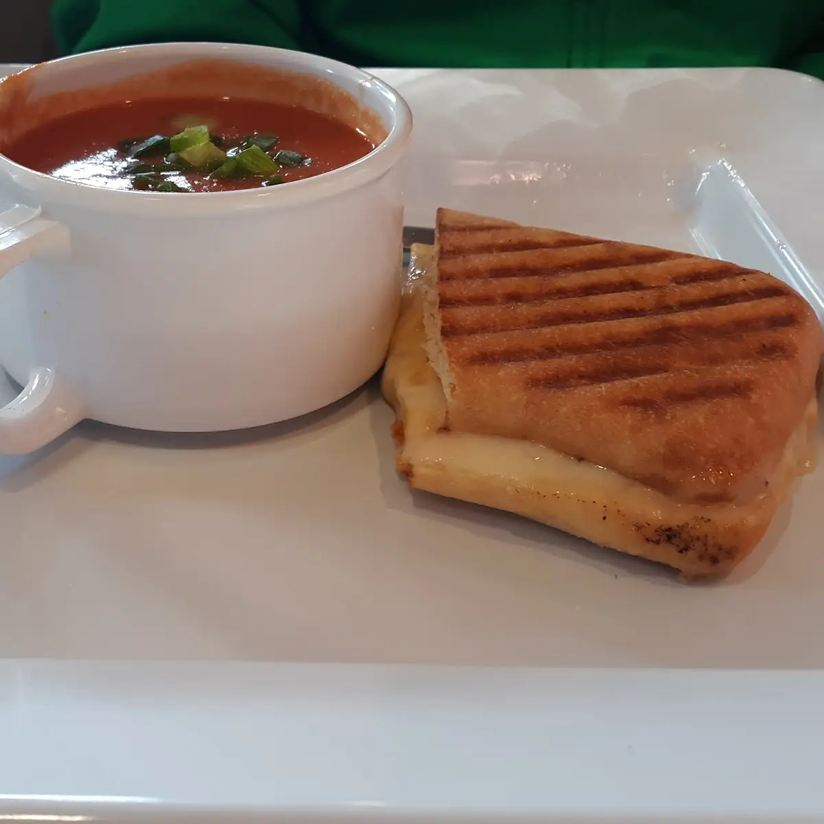 Grilled Turkey and Cheese and Tomato Soup