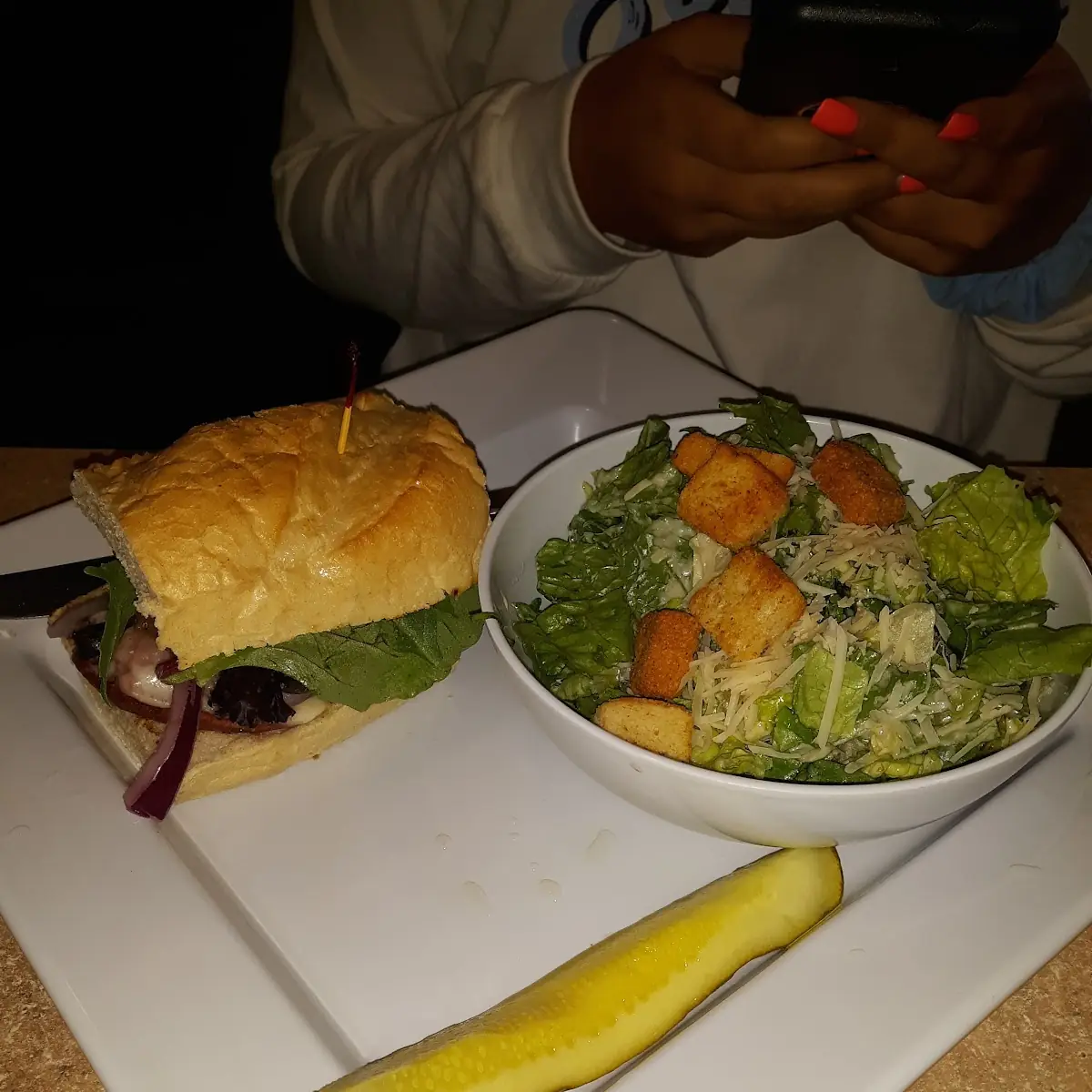 Sandwich and Salad