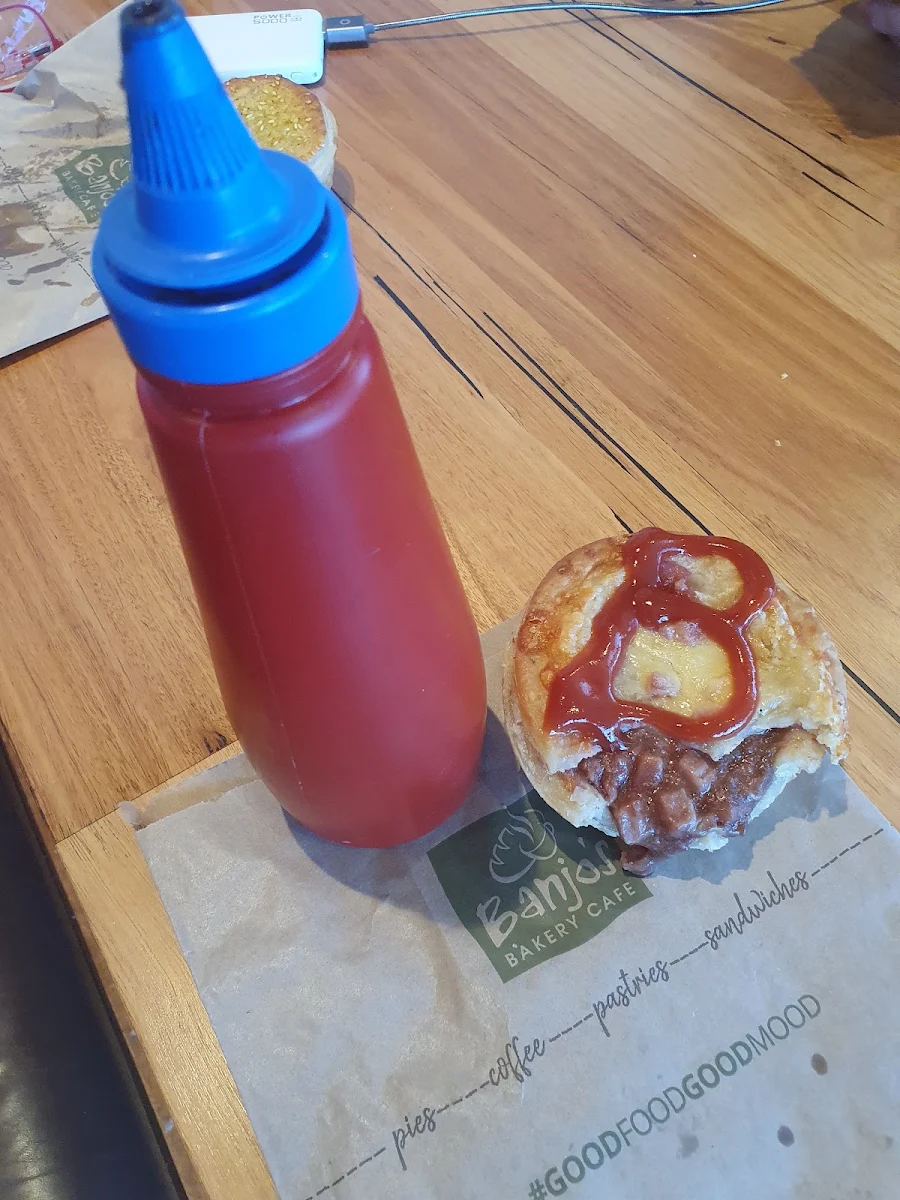 Beef Bacon & Cheese Pie, Banjo’s Bakery Café – Edmonton (Drive Thru)