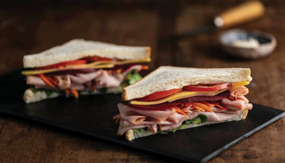 Classic Ham Triple Stack Sandwich, Banjo’s Bakery Café – Edmonton (Drive Thru)