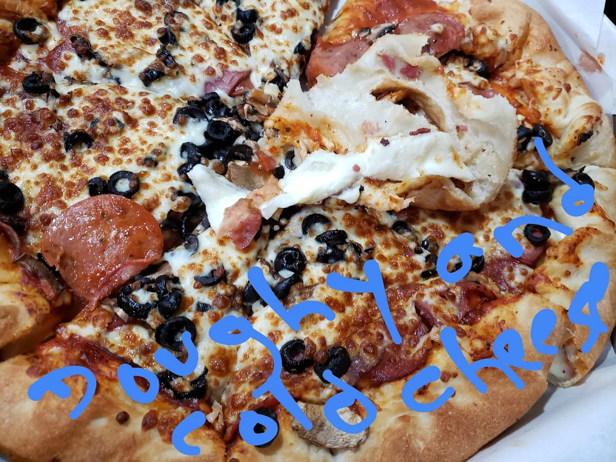 Unmelted Lod of Stuffed Crust Cheese, Pizza Delight