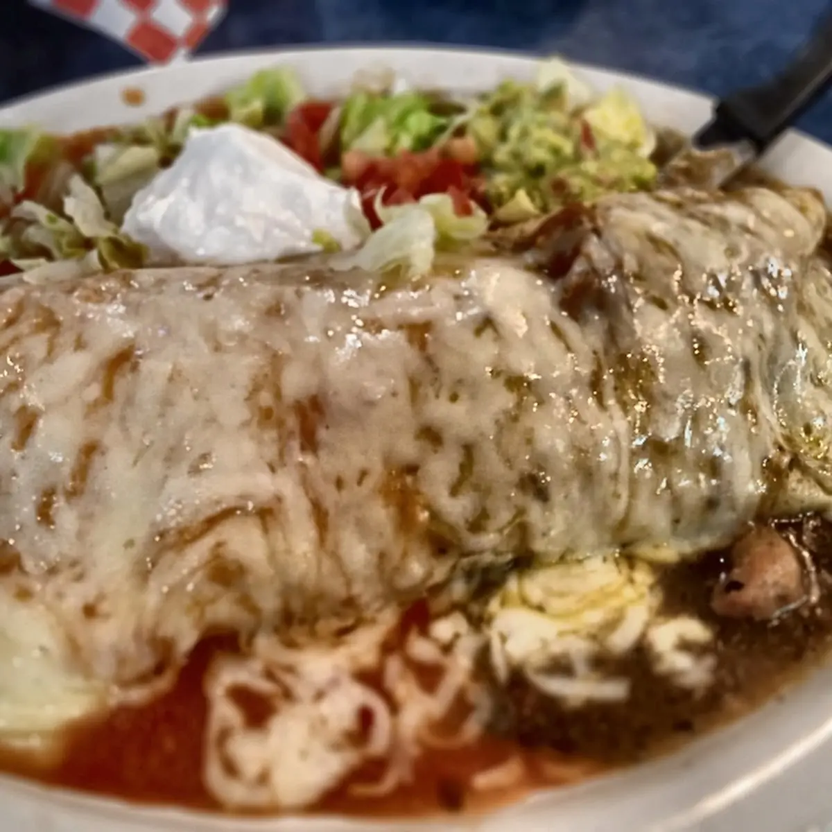 Grande Burrito Con Carne Asada