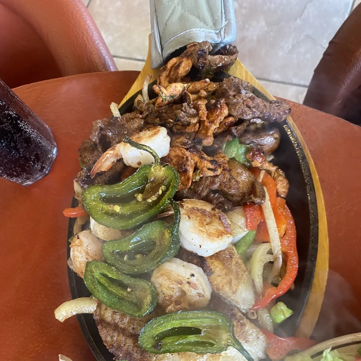 Shrimp and Steak Fajitas