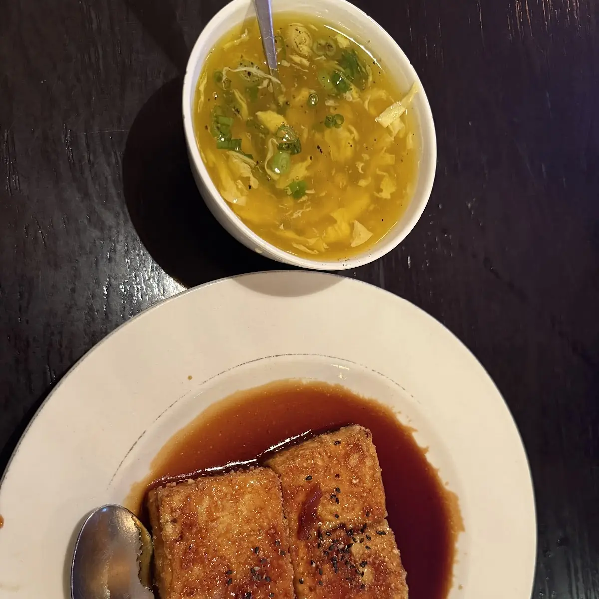 Tofu Steak with Chicken Broth