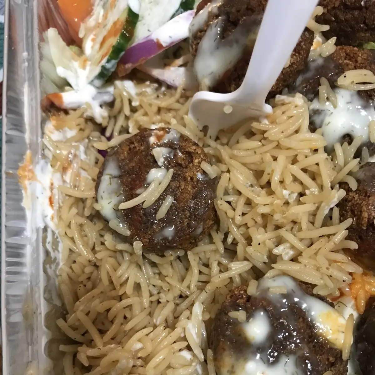 Falafel over Rice