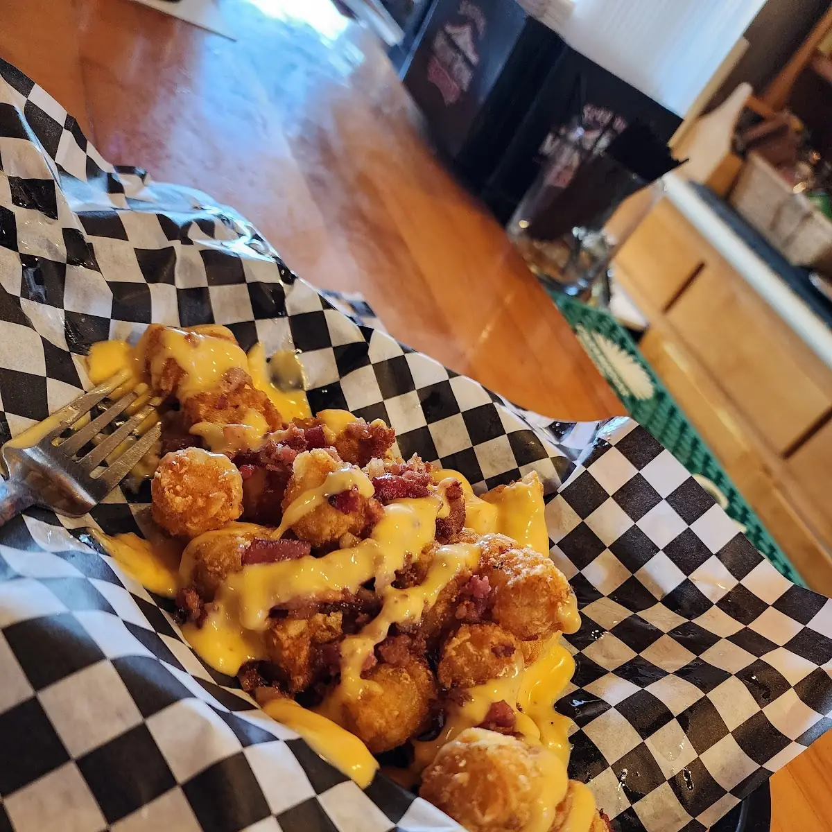 Beer Cheese Bacon Tots
