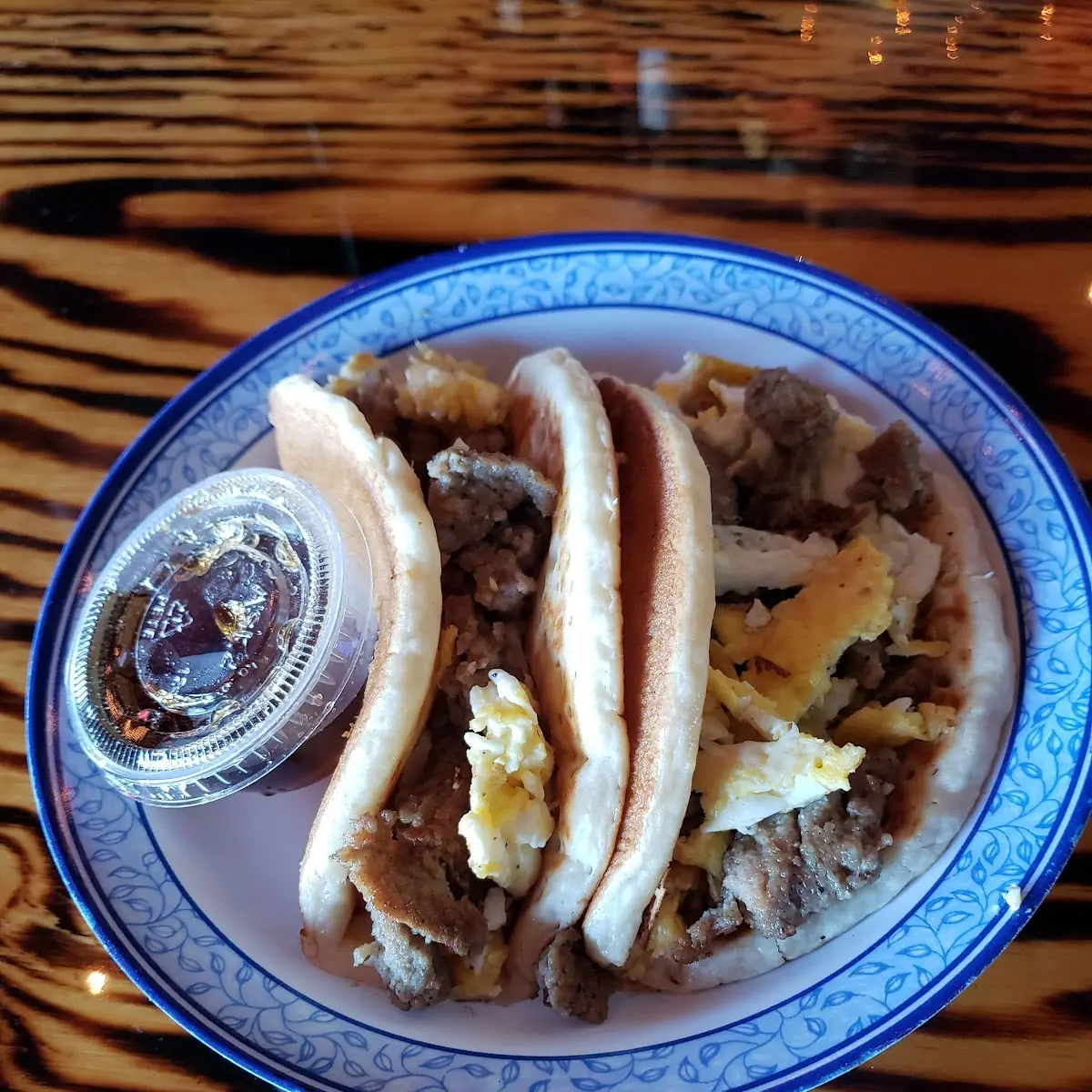 Pancake Breakfast Taco Special