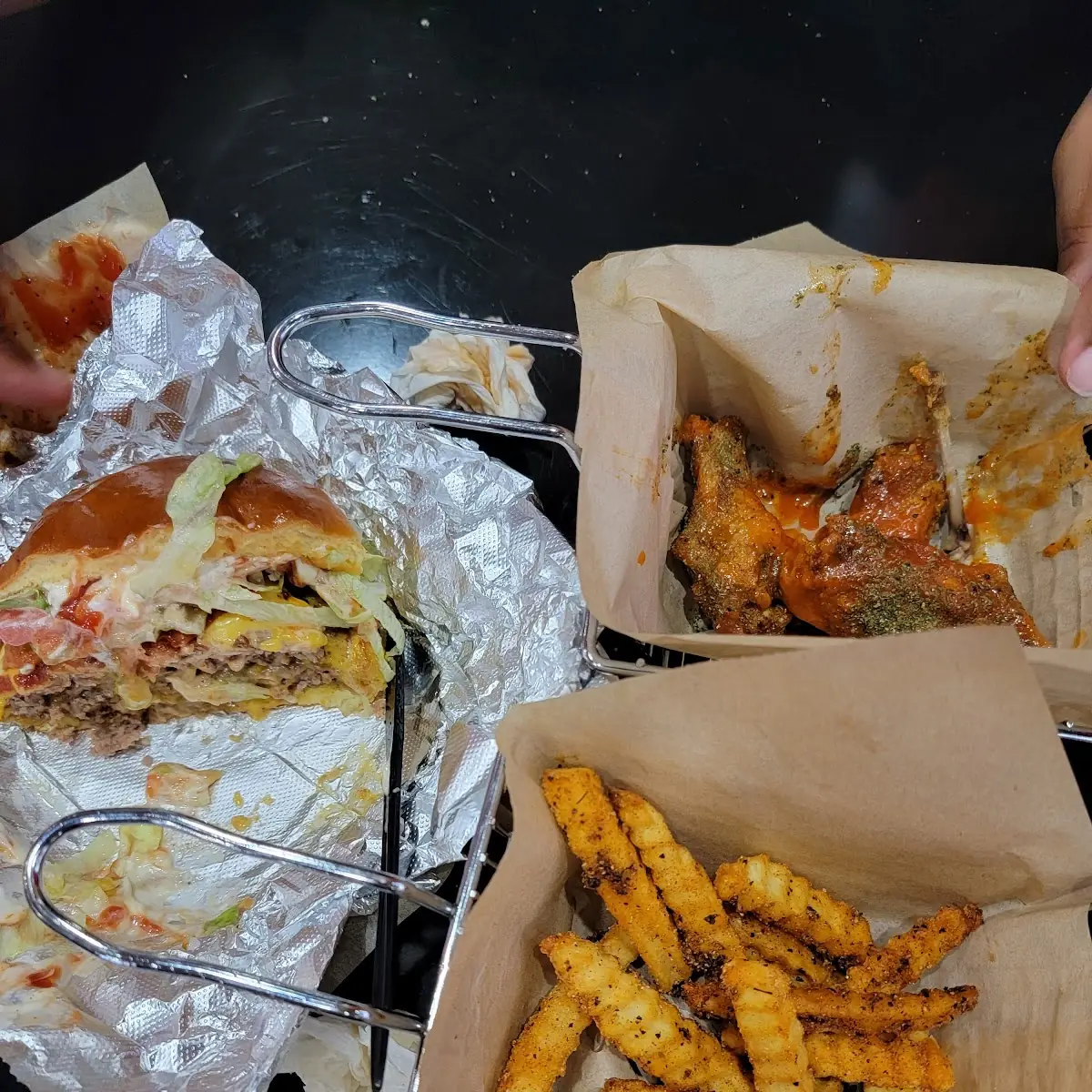 Burger and Fries