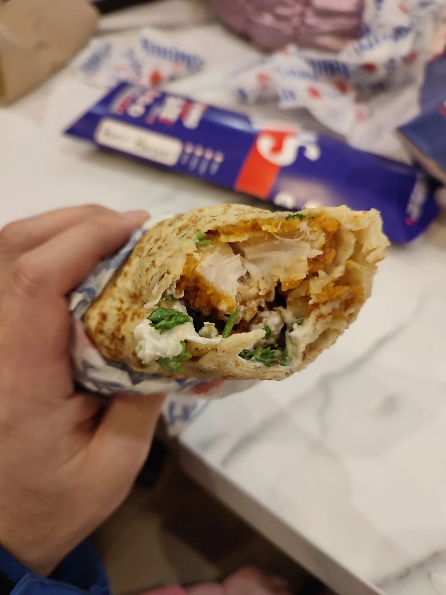 Fried Chicken Tender Wrap, Tahini's Shawarma