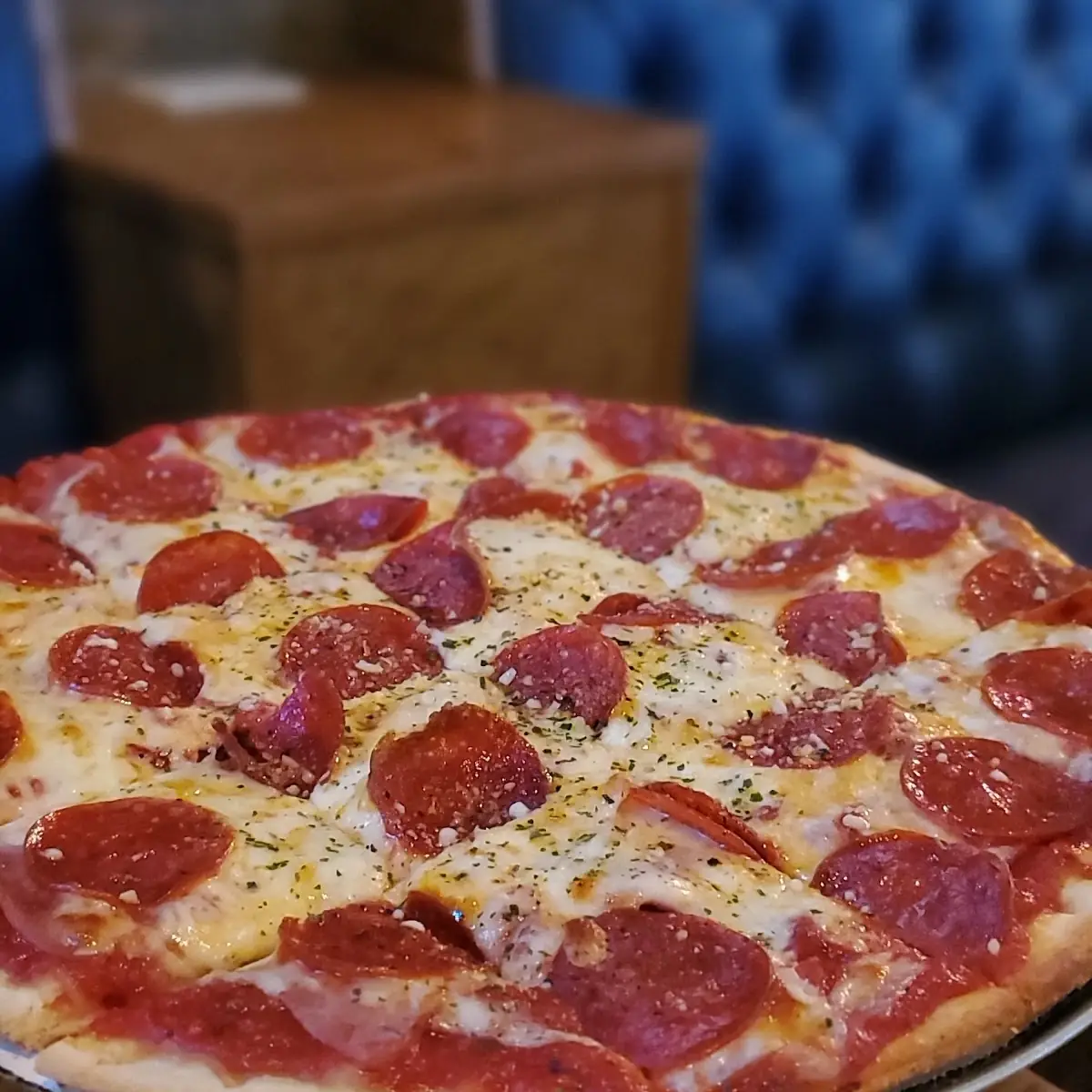 Thin Crust Pepperoni Pizza