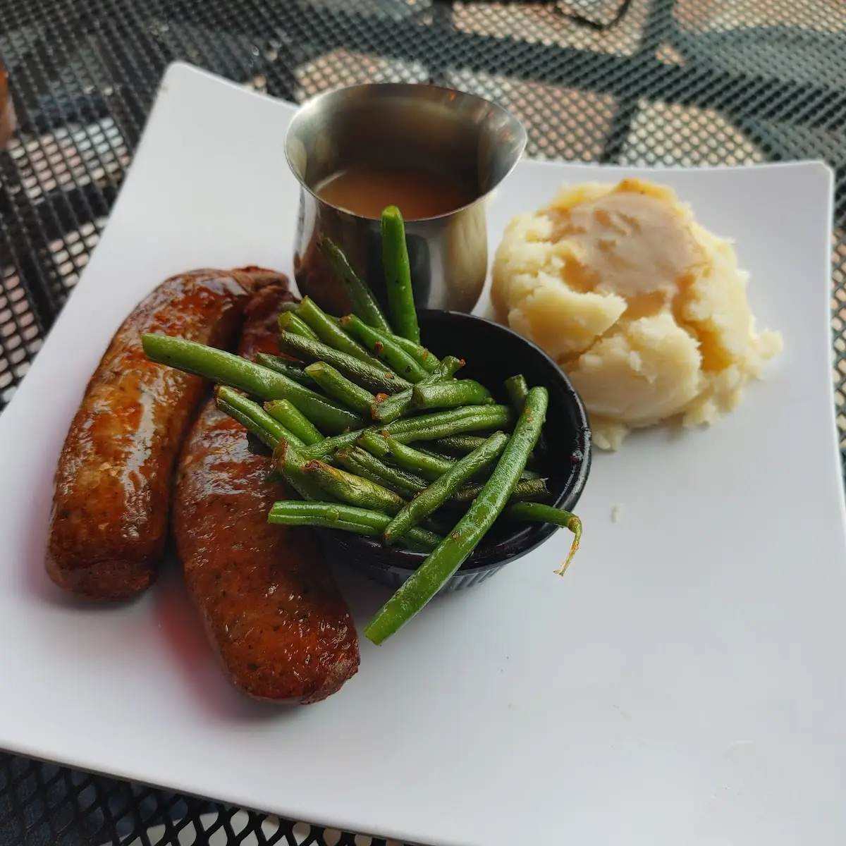 Bangers and Mashed Potatoes and Gravy