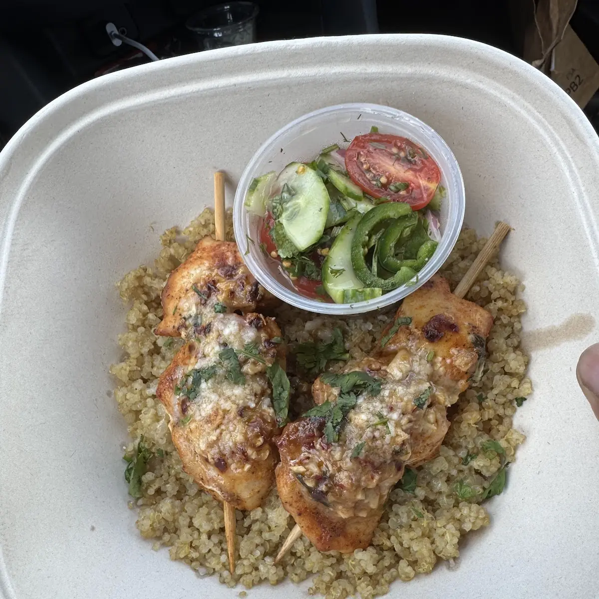 Zesty Garlic Chicken Skewers