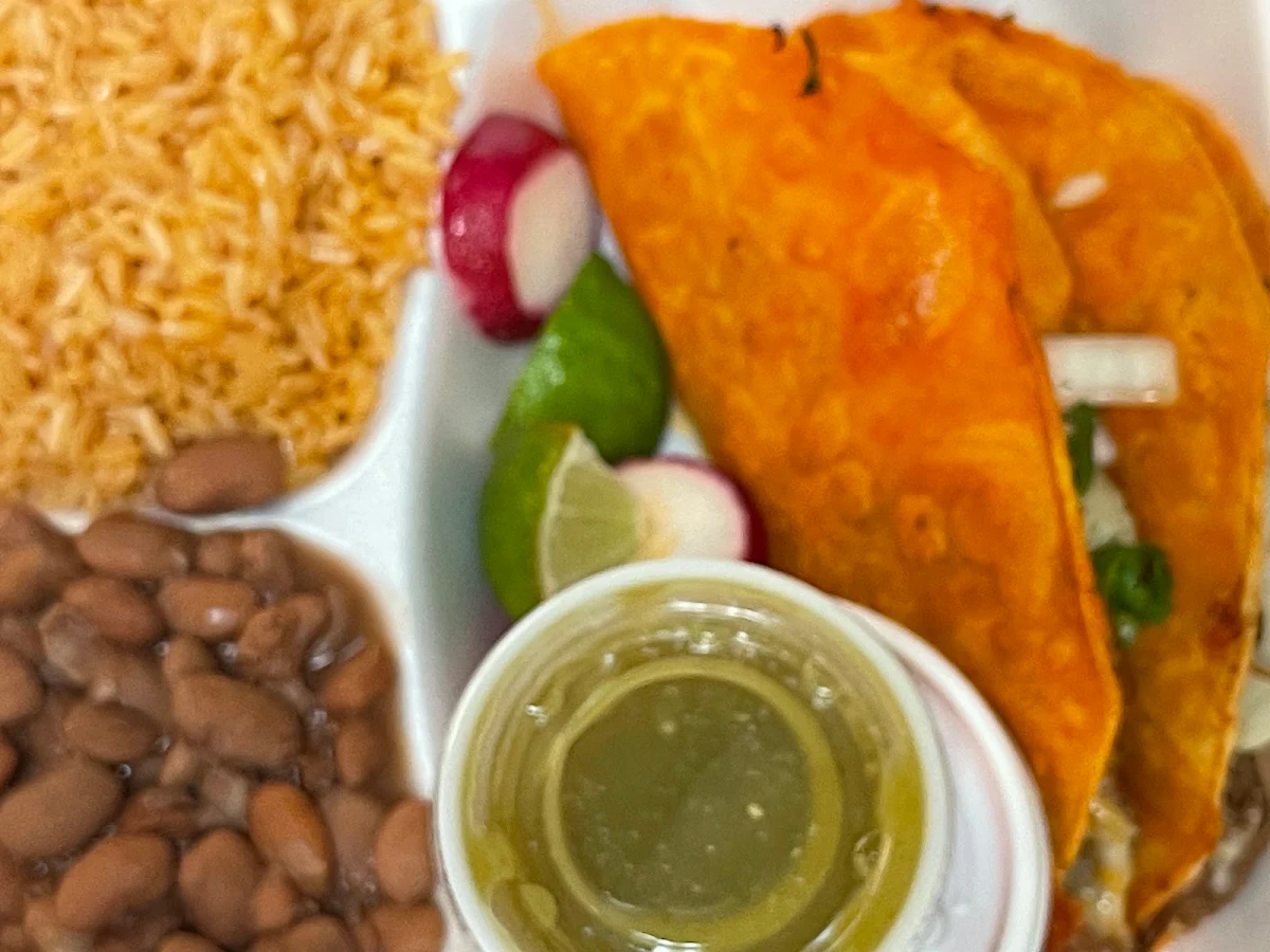 Tacos with Rice Beans
