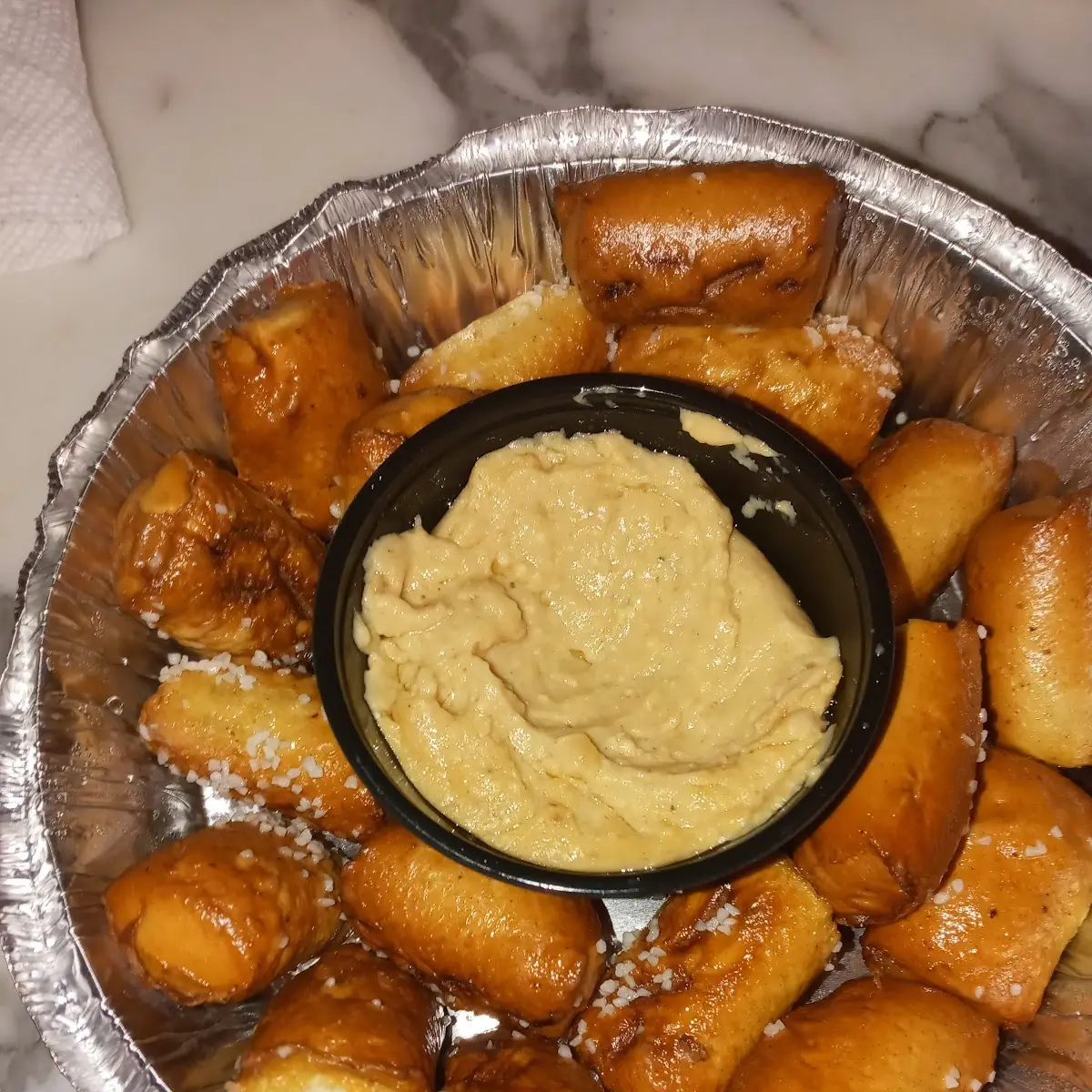 Pretzel Bites with Beer Cheese