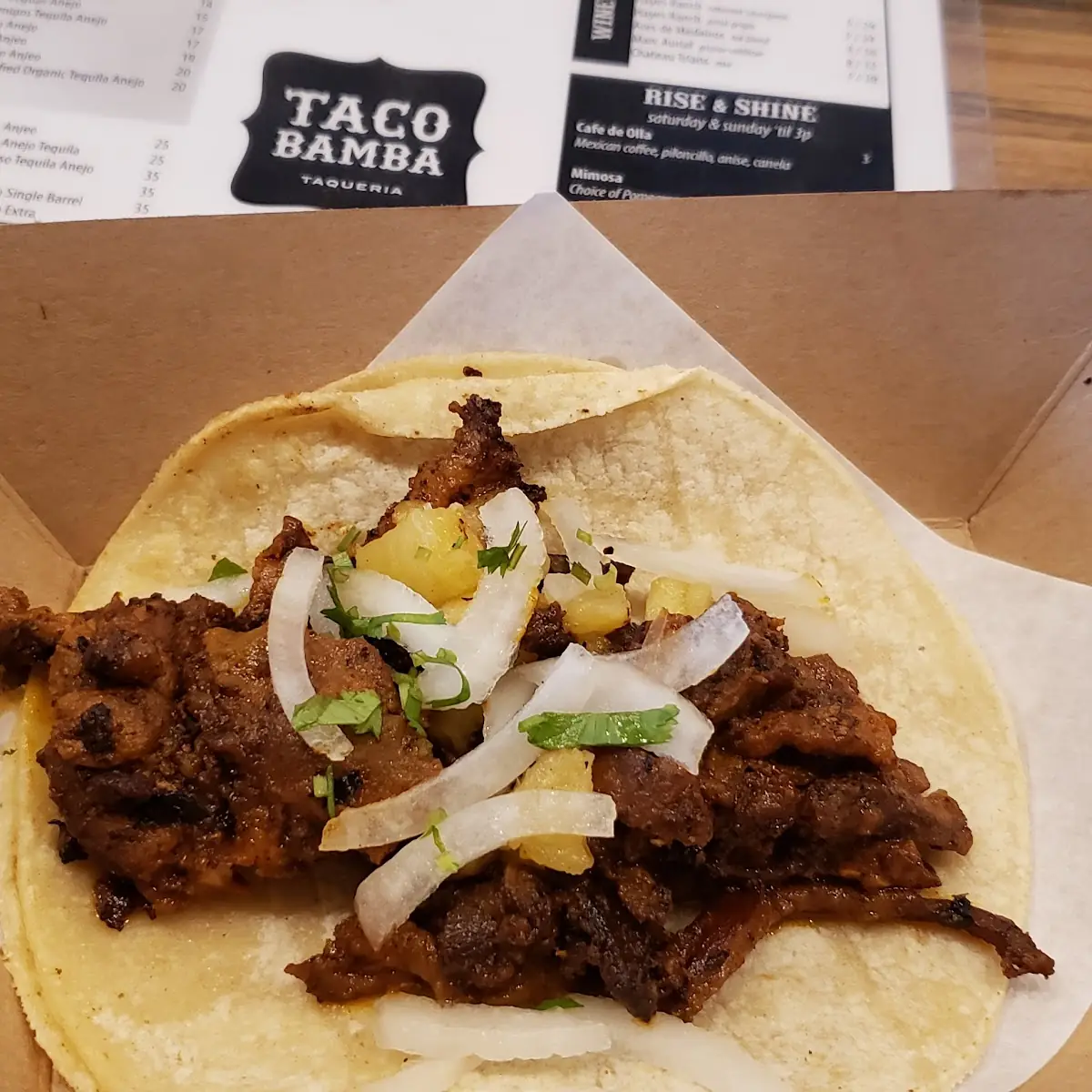 Al Pastor Taco Spiced Pork & Pineapple