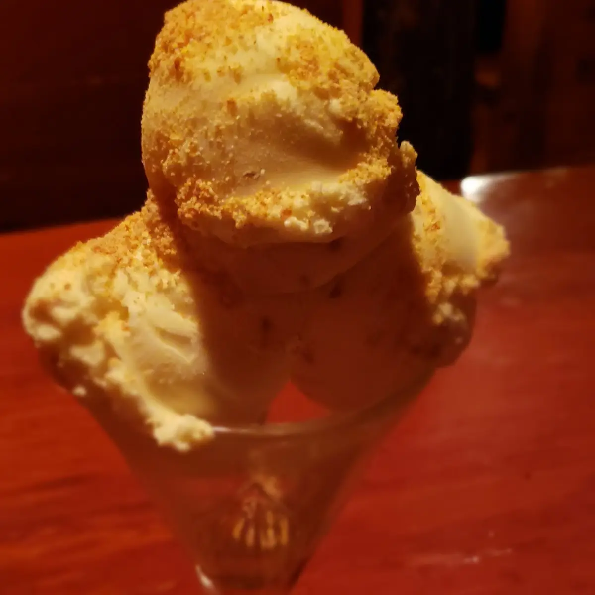 Vanilla Ice Cream Sundae Dessert