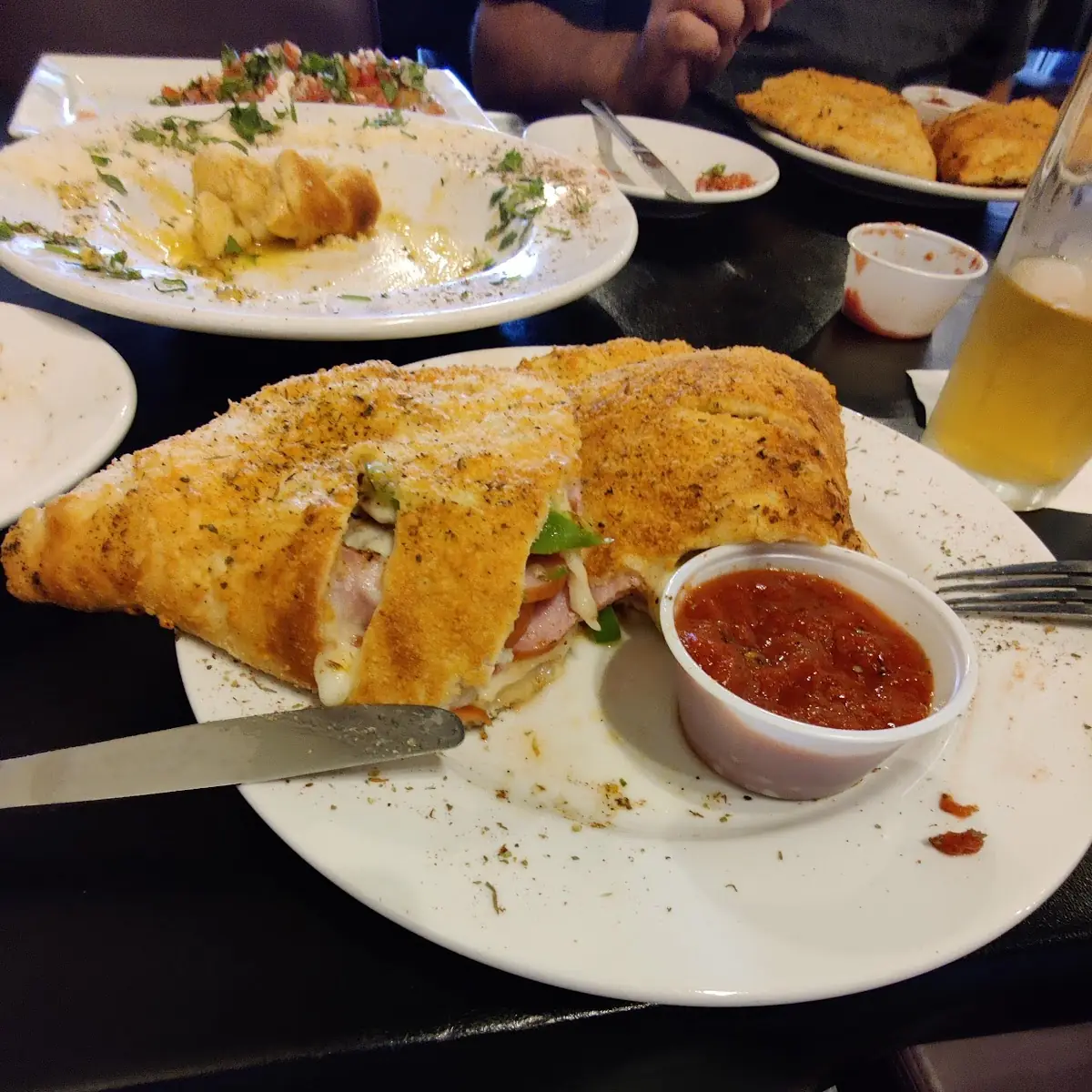 Chicken Parmesan Calzone