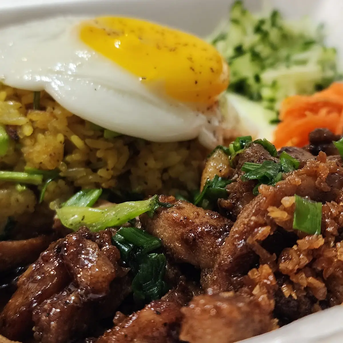 Short Rib Rice Plate with Egg