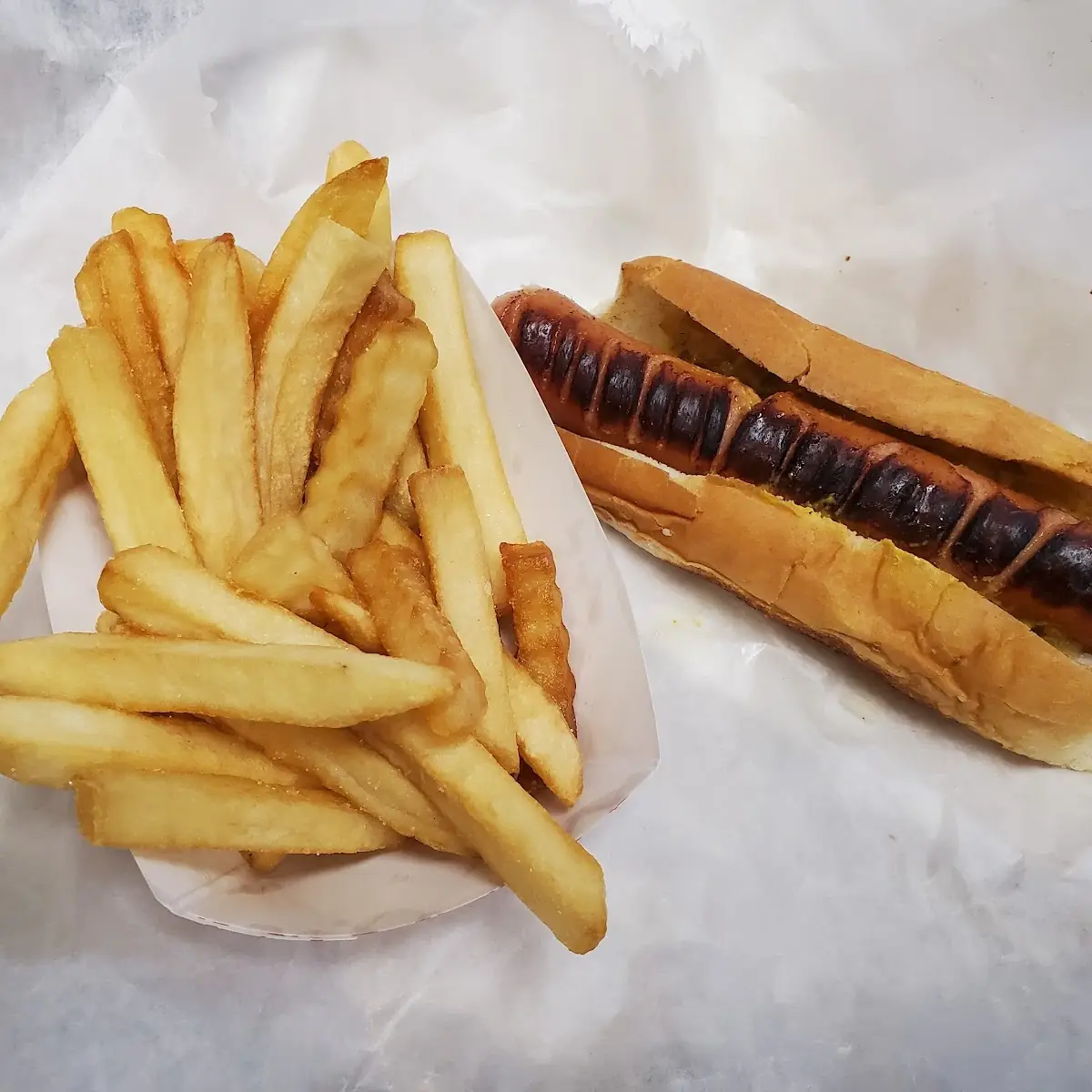 Hot Dog and Fries