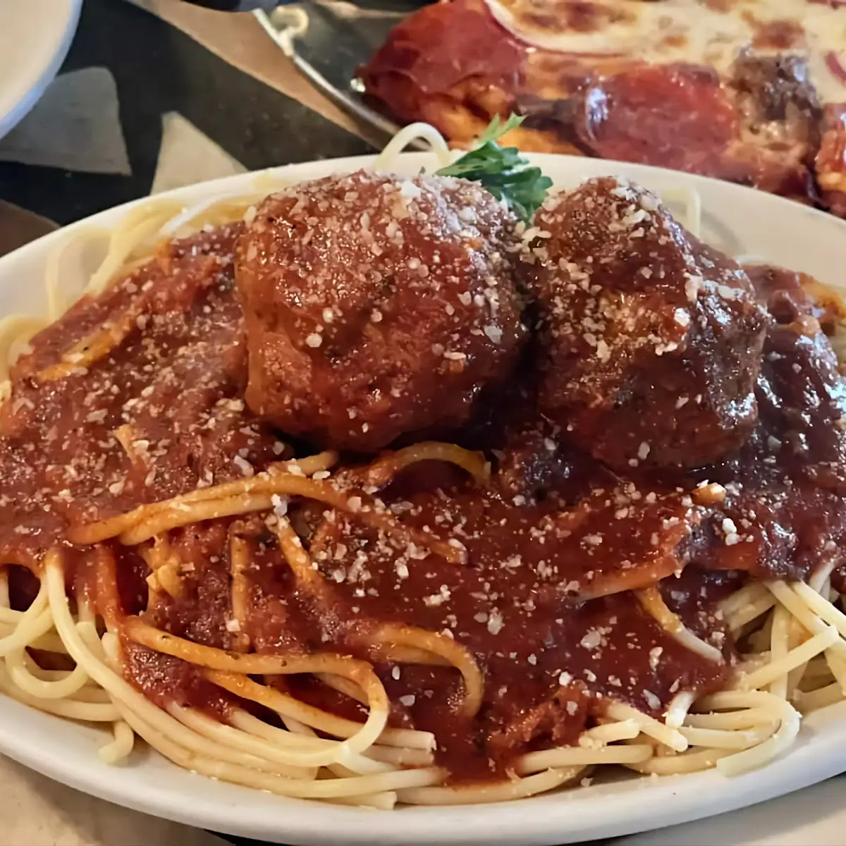 Large Spaghetti and Meatballs